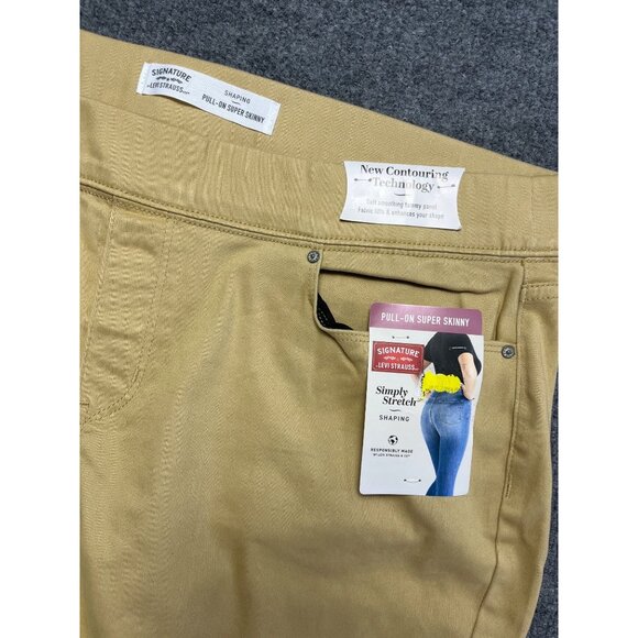 Signature By Levi Strauss Womens Pull-On Super Skinny Pants Size 20W 35 - Picture 6 of 8